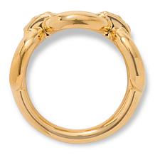 Soave Oro 14K Yellow Gold Electroform Chain Link Band Ring