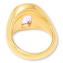 Soave Oro 14K Yellow Gold Electroform Gemstone Signet Ring
