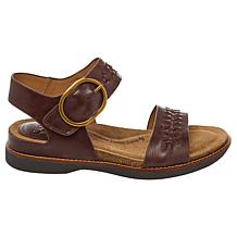 Sofft® Bali II Leather Woven Detail Sandal
