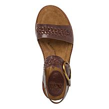 Sofft® Bali II Leather Woven Detail Sandal