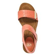 Sofft Verdi II Leather Stacked Wedge Sandal