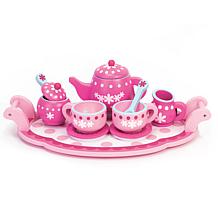 Pink Willow Miniature 10 Piece Collector's Tea Set, 4-3/8L Tray