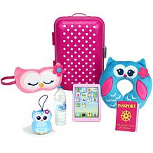 Sophia's by Teamson Kids Hot Pink Travel Suitcase Set for 18" Dolls