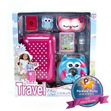 Sophia's by Teamson Kids Hot Pink Travel Suitcase Set for 18" Dolls