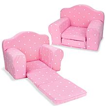 Sophia's by Teamson Kids Polka Dot Pull-Out Chair Bed for 18'' Dolls