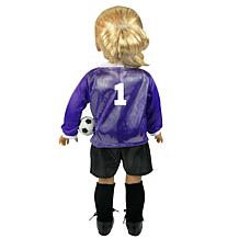 Sophia's by Teamson Kids Purple Soccer Outfit & Ball for 18" Dolls