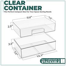 Sorbus 2-Pack of Storage Containers with Pull-Out Drawers