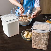 Sorbus 2pk Airtight Food Storage Containers with Lids, Labels & Marker