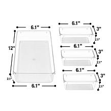 Sorbus 4-pc. Makeup Storage Bins and Drawer Organizer