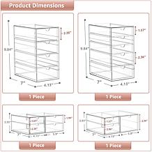 Sorbus 4-pk Makeup Organizer With 16 Drawers