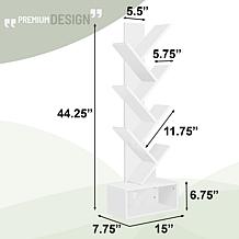 Sorbus Modern Tree Bookshelf 44.25"L x 15"W x 7.75"H