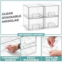 Sorbus Storage Containers with Pull-Out Drawers