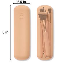 Sorbus Travel Waterproof Silicone Makeup Brush Organizer