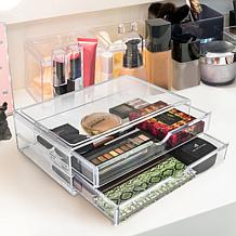 Sorbus XL Makeup Display Case with 2 Drawers