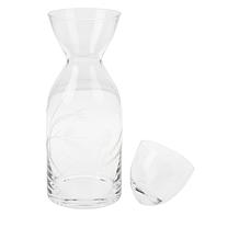 South Street Loft Etched Glass Water Pitcher