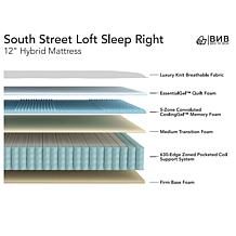 South Street Loft Sleep Right 12" Twin Hybrid Mattress
