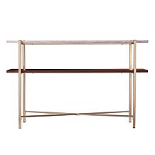 Southern Enterprises Ardmillan Faux Marble Console Table w/ Storage