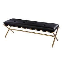 Southern Enterprises Ayleston Faux Leather Bench