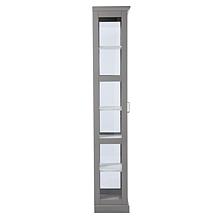 Southern Enterprises Balterley Tall Curio w/ Glass Door - Gray