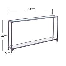 Southern Enterprises Bergen Narrow Metal Console Table - Silver
