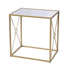Southern Enterprises Bondale Mirror Top End Table