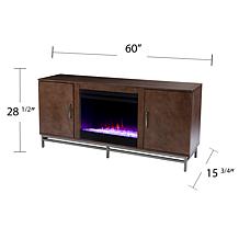 Southern Enterprises Dibbonly Color Changing Fireplace w/ Storage