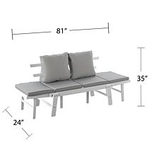 Southern Enterprises Dolavon Outdoor Convertible Lounge Chair