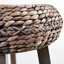 Southern Enterprises Drayton Round Water Hyacinth Stools 2-pack - 30"