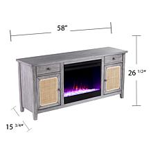 Southern Enterprises Edderton Color Changing Fireplace w/ Storage