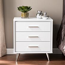 Southern Enterprises Ekstene Bedside Table - White
