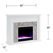 Southern Enterprises Hebbington Tiled Fireplace