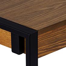 Southern Enterprises Holly & Martin Macen Console- Weathered Oak/Black