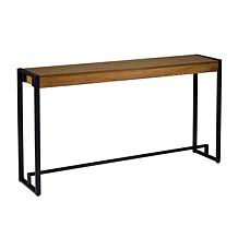 Southern Enterprises Holly & Martin Macen Console- Weathered Oak/Black