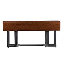 Southern Enterprises Holly&Martin Driness DropLeaf Table- Dark Tobacco