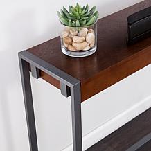 Southern Enterprises Holly&Martin Macen Console- Dark Tobacco/Gunmetal