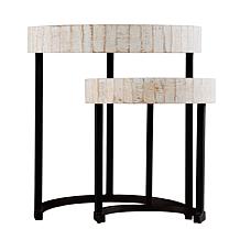 Southern Enterprises Kennerly Nesting Side Tables – 2pc Set
