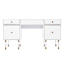 Southern Enterprises Lavano White Writing Desk