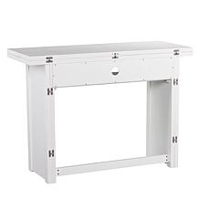 Southern Enterprises Lestrom Convertible Console To Dining Table