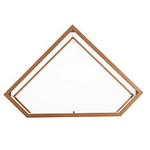 Southern Enterprises Linklater Metal/Glass Corner Desk - Gold