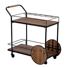 Southern Enterprises Mavden Reclaimed Wood Bar Cart