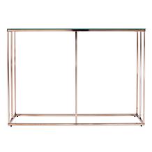 Southern Enterprises Nicholance Contemporary Glass-Top Console Table