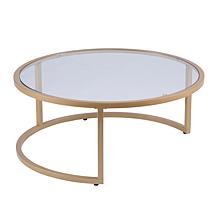 Southern Enterprises Opalyn 2-Piece Nesting Cocktail Table Set - Gold