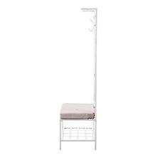 Southern Enterprises Owen Entryway Bench/Storage Rack - Matte White