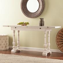 Southern Enterprises Pagoda Farmhouse Folding Trestle Table