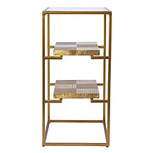 Southern Enterprises Penketh Glass-Top End Table w/ Storage