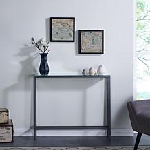 Southern Enterprises Pinsley Narrow Console Table - Gunmetal