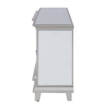 Southern Enterprises Toppington Mirrored Fireplace Media Console