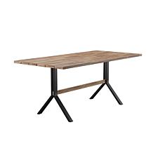 Southern Enterprises Villanda Slatted Outdoor Dining Table
