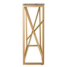 Southern Enterprises Volare Faux Stone Console Table