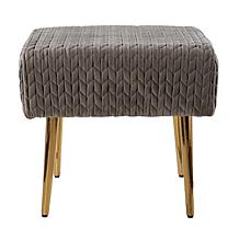 Southern Enterprises Warkin Woven Upholstered Ottoman